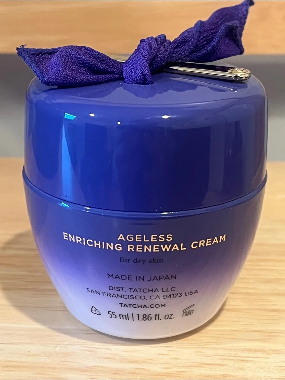 Tatcha Ageless Renewal Enriching Cream 1.86 Oz ** EMPTY JAR **